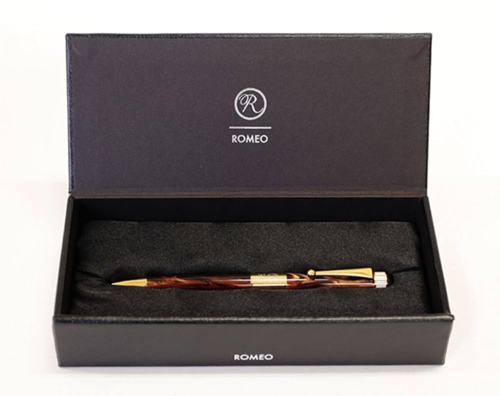Romeo No.3 オーリックアンバー　太軸 Amazon.co.jp: ロメオ 伊東屋 ROMEO No．3ボールペン 細軸